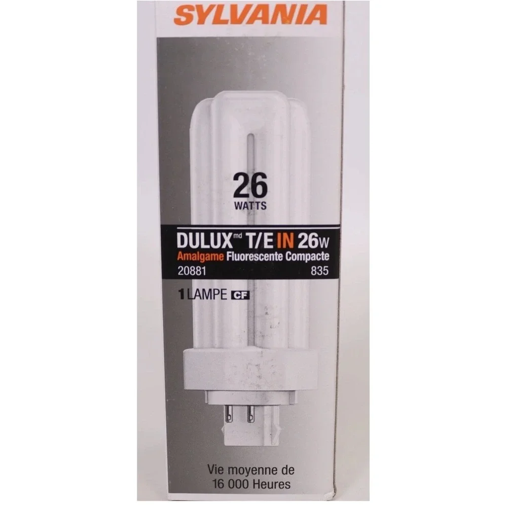 Sylvania Bulb CFL 26W T4 GX24q-3 4-Pin Base Tri S6747 (single)